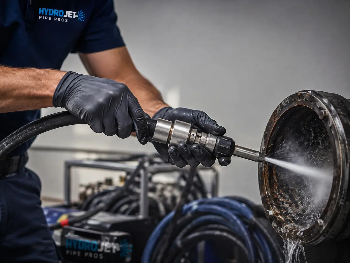 Hydro Jet Pipe Descaling in Twin Peaks, CA